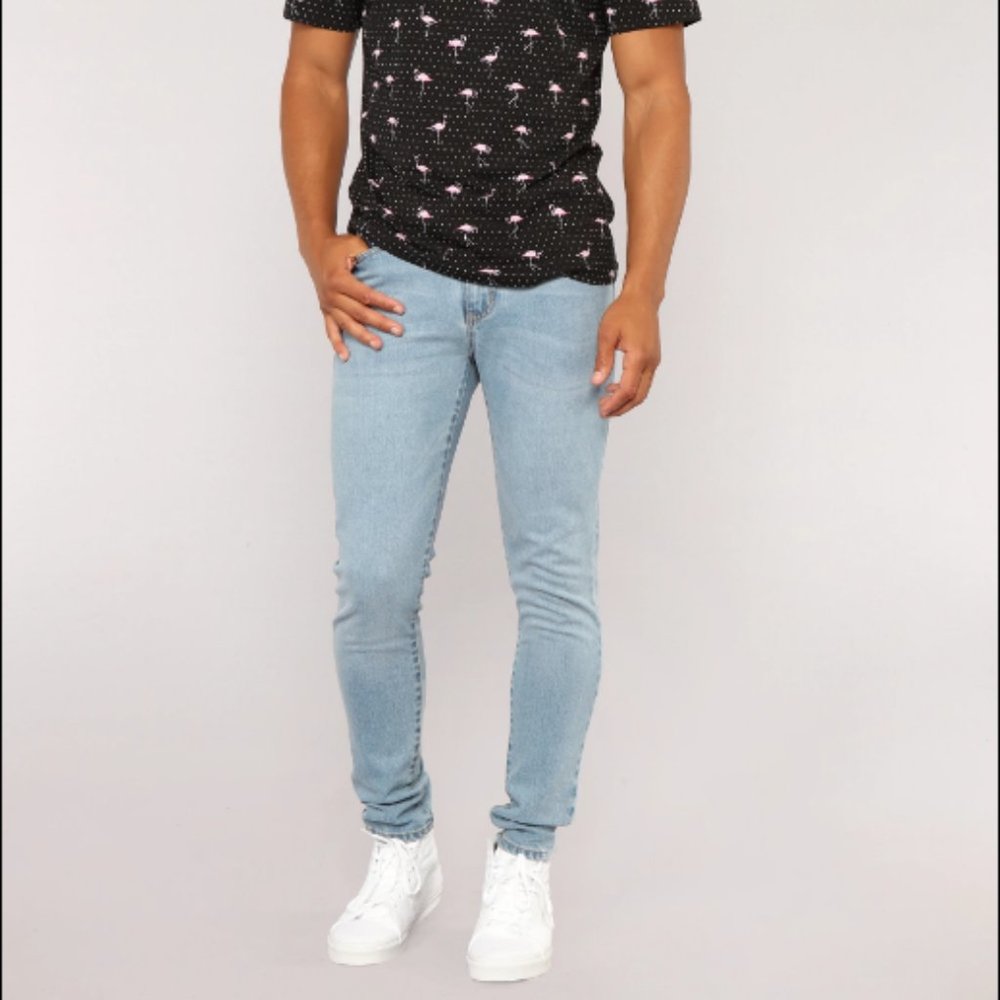 Cornell Skinny Jeans - Light Blue Wash
